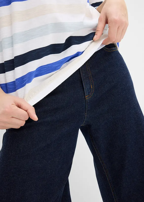 Topp i slubbgarn av ekologisk bomull  med 3/4-&auml;rm, bonprix