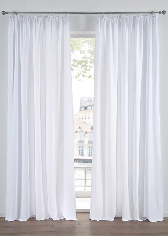 Gardinl&auml;ngd av mikrofibermaterial  (2-pack), bonprix