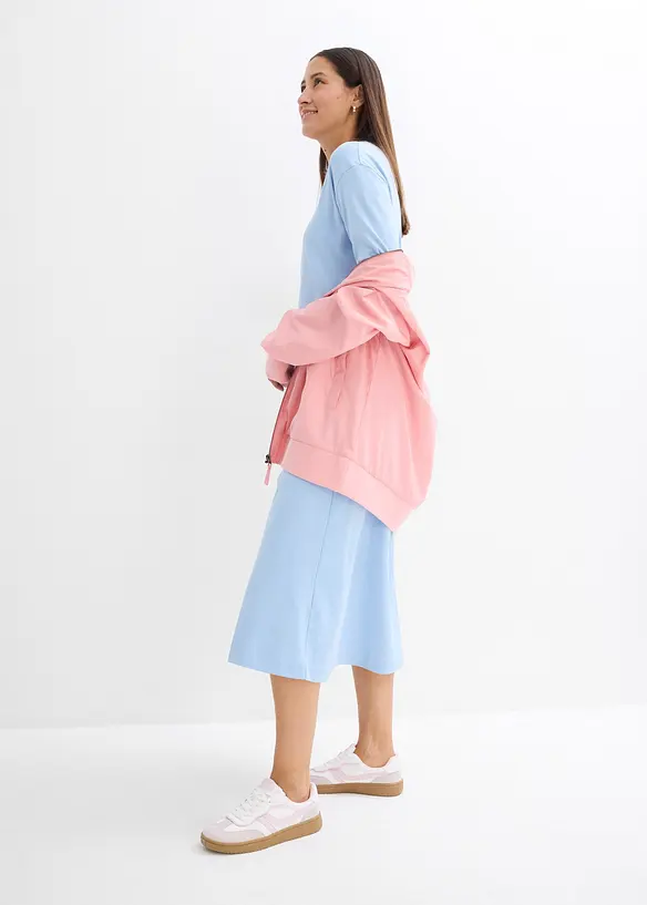 Jerseykl&auml;nning i tjockare material av ekologisk bomull, bonprix