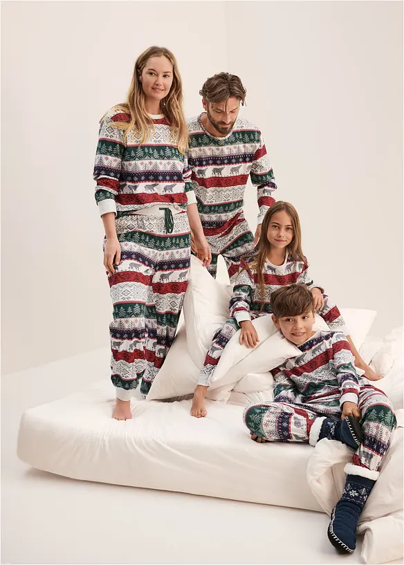 Pyjamas med mjuk bomull (2 delar), bonprix
