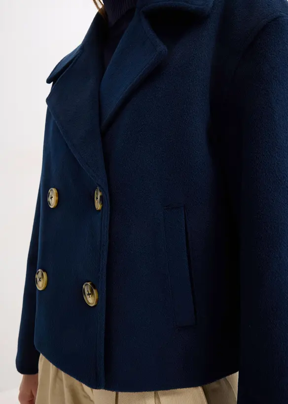 Skepparjacka i oversizemodell med yllelook, bonprix