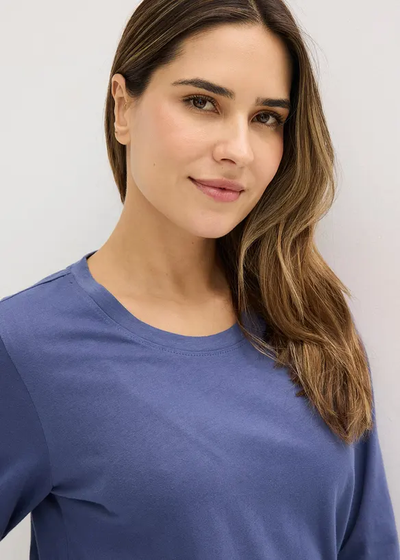 Pyjamas med 2 underdelar och &ouml;verdel (set i 3 delar), bonprix