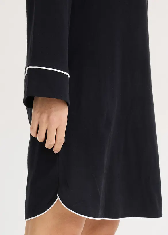 Nattlinne i mjuk bomull, bonprix