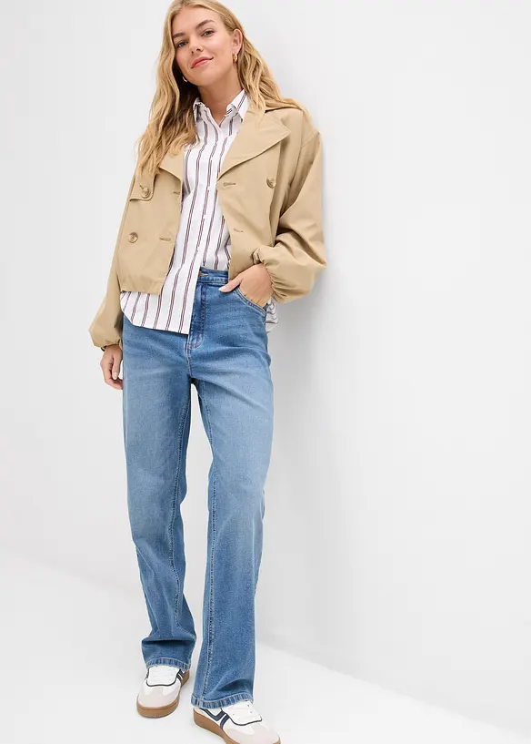 Straight jeans i Loose Fit med High Waist, bonprix