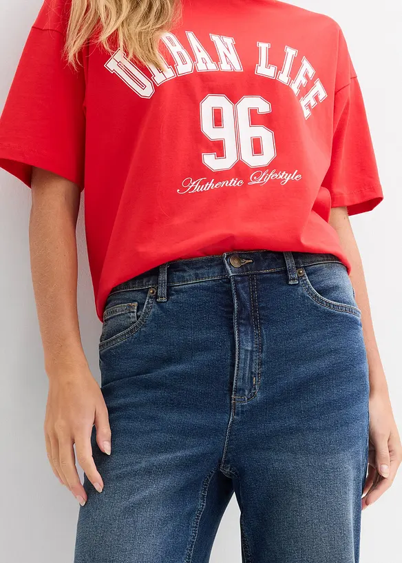 Straight jeans i Loose Fit med High Waist, bonprix