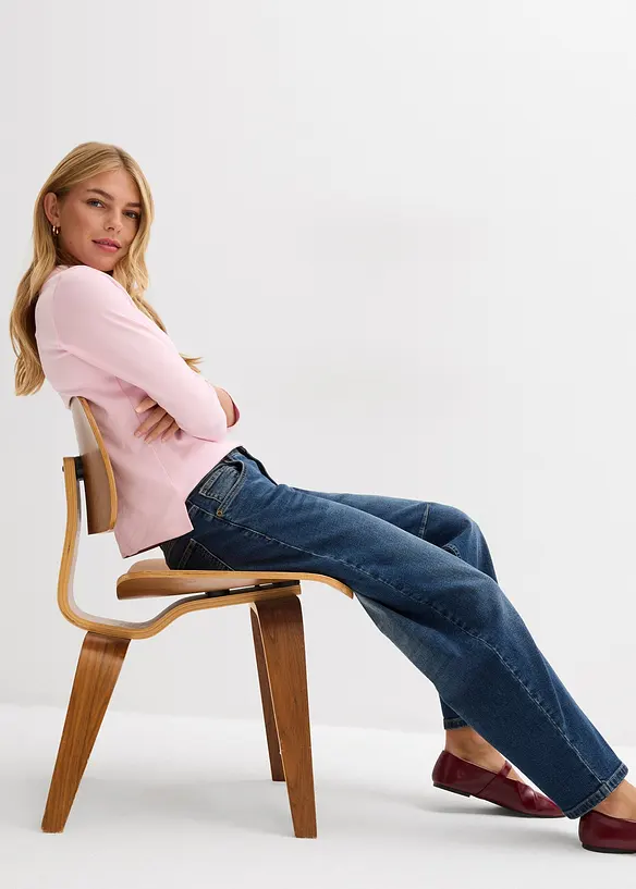 Barrel-jeans, Mid Waist, bonprix