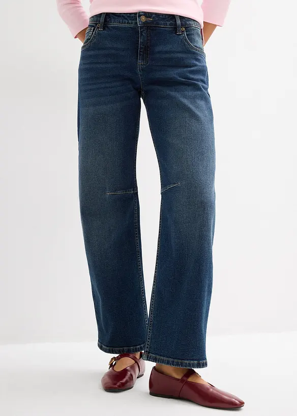 Barrel-jeans, Mid Waist, bonprix