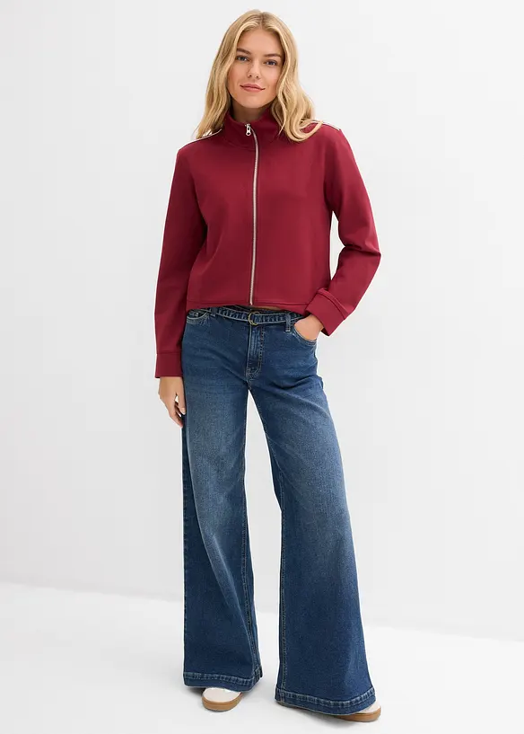 Wide Leg-jeans Mid Waist, Full Length, bonprix
