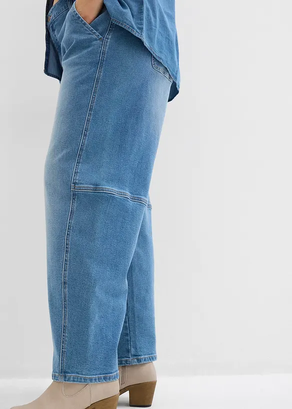 Barrel-jeans Mid Waist, bonprix