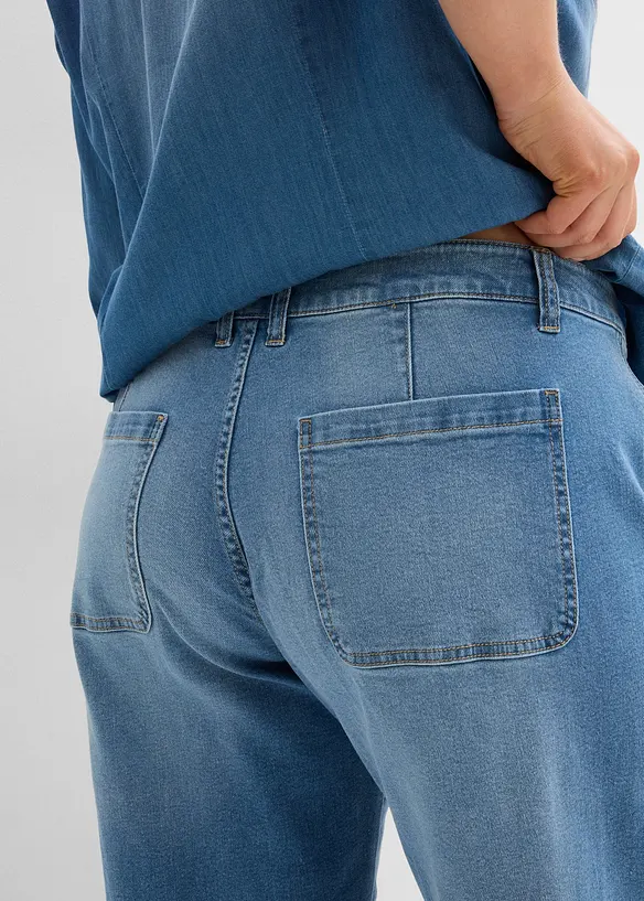 Barrel-jeans Mid Waist, bonprix