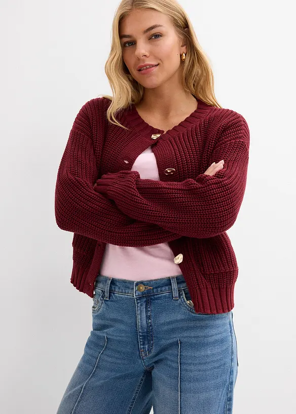 Wide-Leg-Jeans Mid Waist, Full Length, bonprix