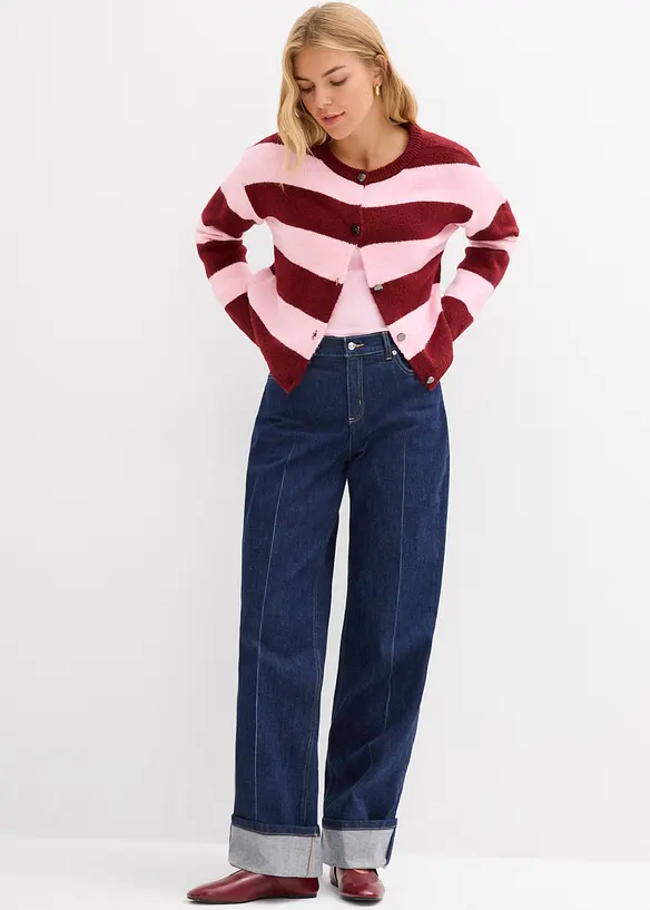 Loose Straight-Jeans Mid Waist, Full Length, bonprix