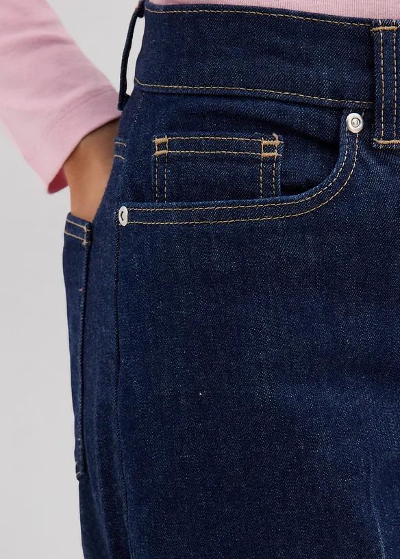 Loose Straight-Jeans Mid Waist, Full Length, bonprix