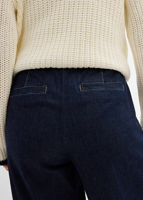 Barrel jeans Mid Waist, res&aring;rlinning, bonprix