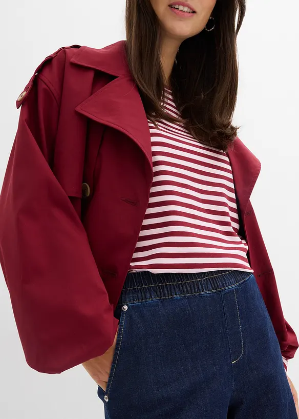 Barrel jeans Mid Waist, res&aring;rlinning, bonprix