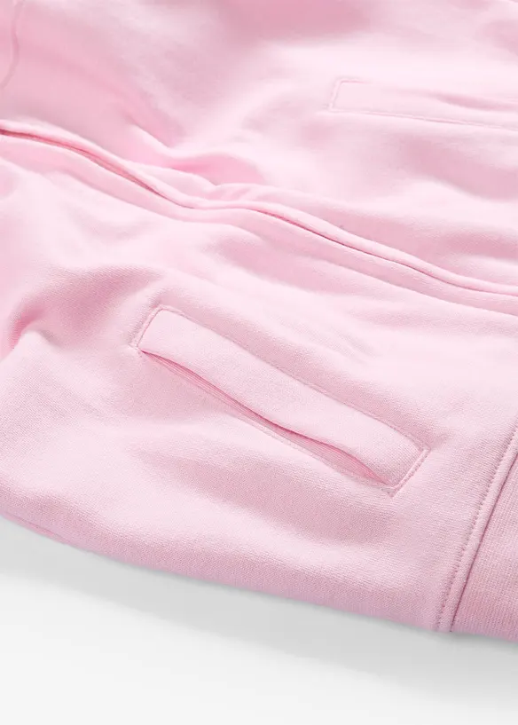 Sweatshirtjacka i ekologisk bomull, bonprix