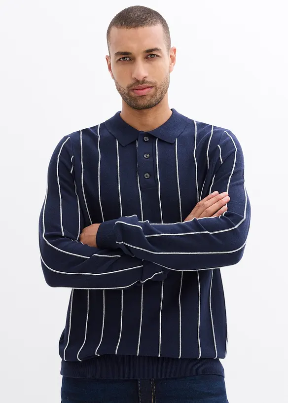 Finstickad tr&ouml;ja, Regular Fit, bonprix