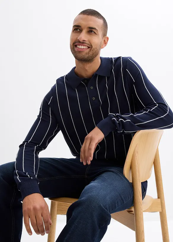 Finstickad tr&ouml;ja, Regular Fit, bonprix