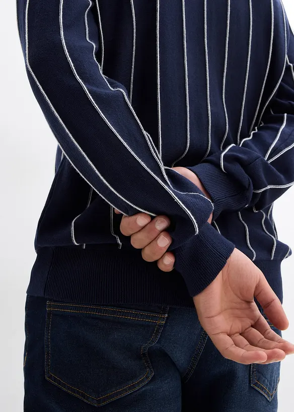 Finstickad tr&ouml;ja, Regular Fit, bonprix