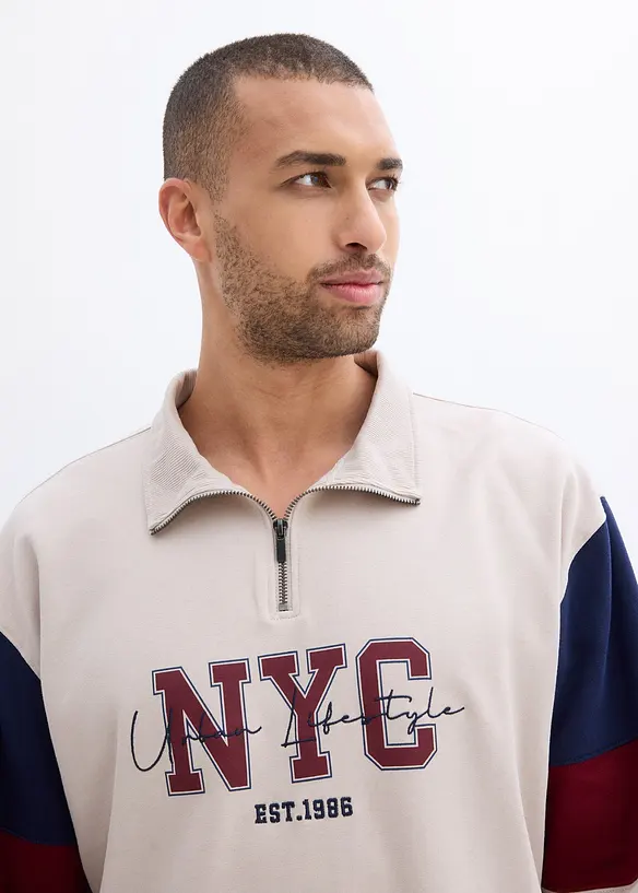 Sweatshirt av ekologisk bomull, Loose Fit, bonprix