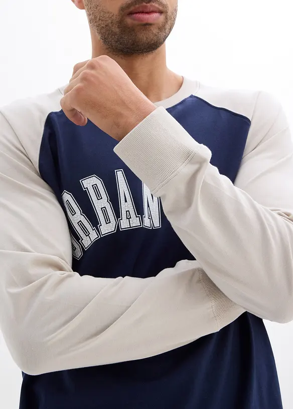 L&aring;ng&auml;rmad T-shirt i ekologisk bomull, bonprix