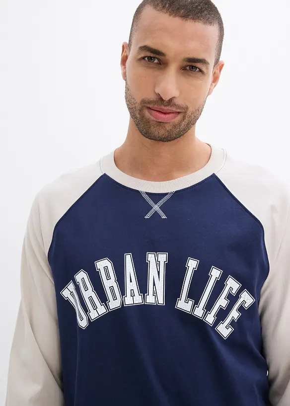 L&aring;ng&auml;rmad T-shirt i ekologisk bomull, bonprix