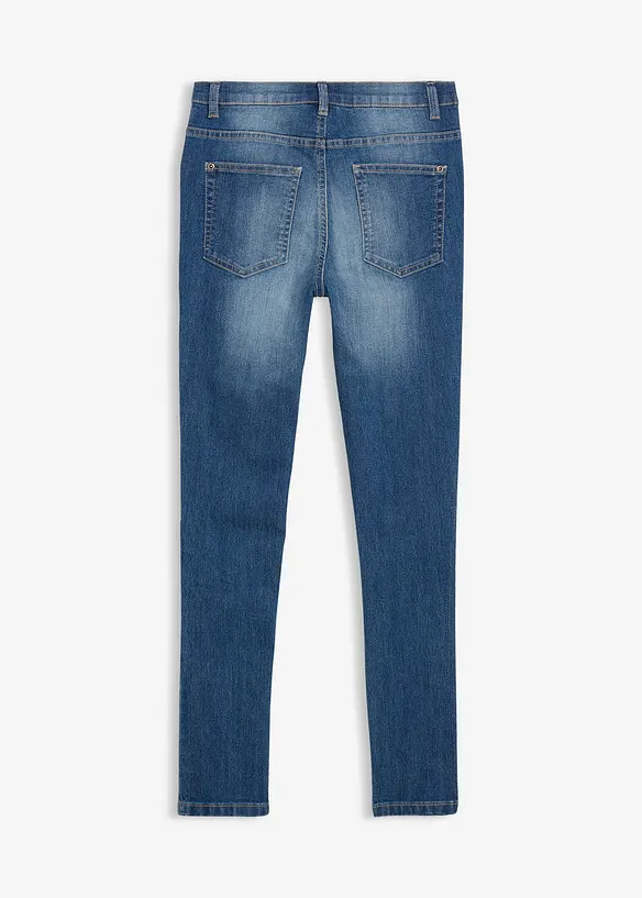 Stretchjeans med Skinny Fit och reglerbar linning, Straight, bonprix