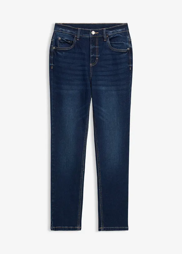 Stretchjeans i Slim Fit med reglerbar midja, Straight, bonprix