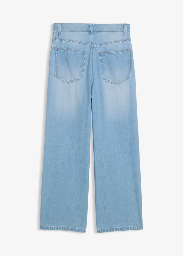 Baggy jeans med reglerbar linning, Straight, bonprix