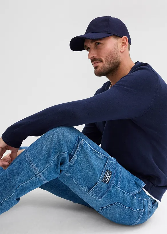 Cargojeans med Relaxed Fit, Straight, bonprix