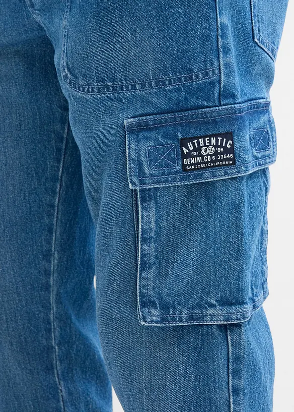 Cargojeans med Relaxed Fit, Straight, bonprix