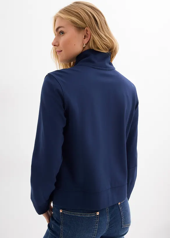 Sweatjacka i bekv&auml;m Punto di Roma, bonprix