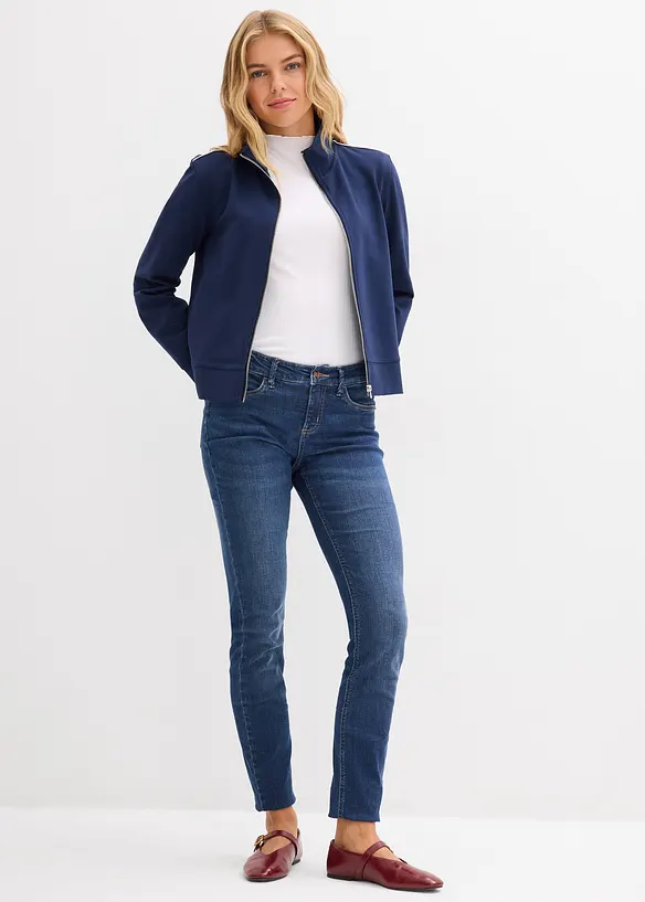 Sweatjacka i bekv&auml;m Punto di Roma, bonprix