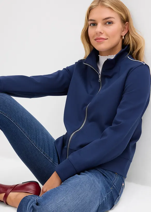 Sweatjacka i bekv&auml;m Punto di Roma, bonprix