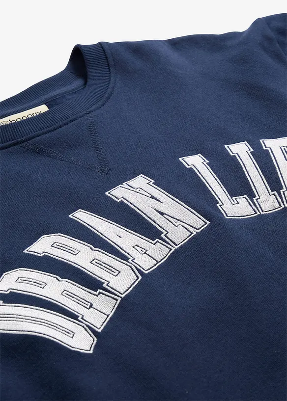 Oversizesweatshirt i ren bomull, bonprix