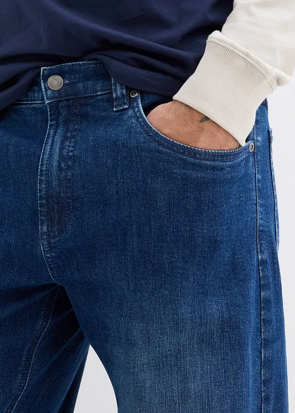 Relaxed Fit Stretchjeans, Straight, bonprix