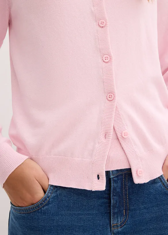 Finstickad cardigan, bonprix