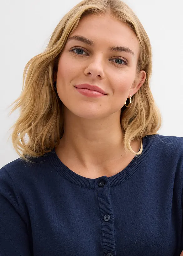 Finstickad cardigan, bonprix