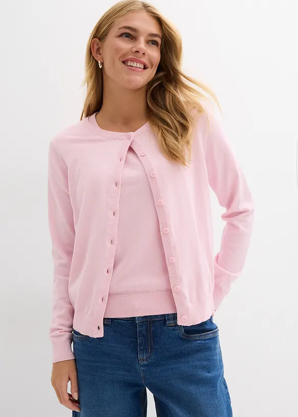 Finstickad cardigan, bonprix