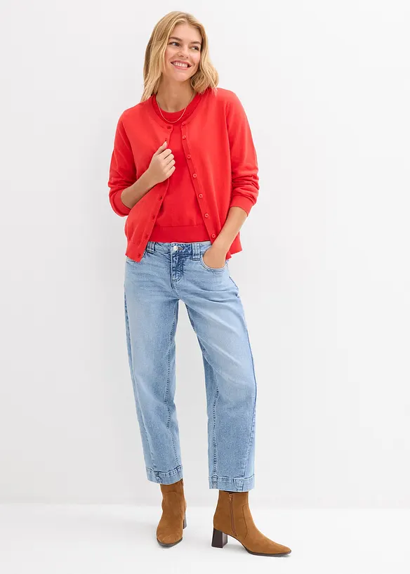 Finstickad cardigan, bonprix