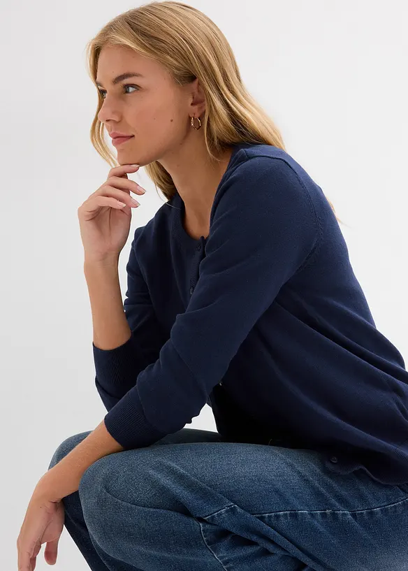 Finstickad cardigan, bonprix