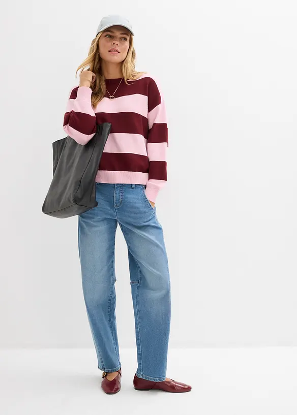 Oversized tr&ouml;ja med viskos, bonprix