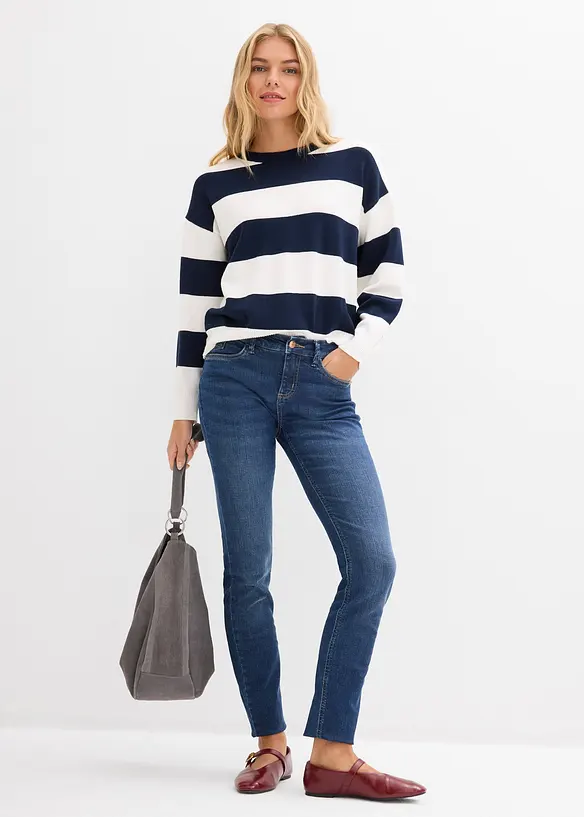 Oversized tr&ouml;ja med viskos, bonprix