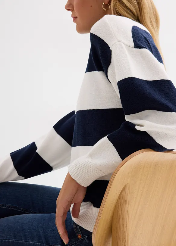 Oversized tr&ouml;ja med viskos, bonprix