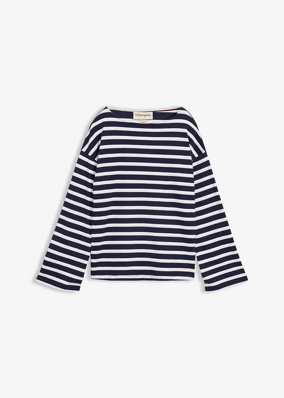 L&aring;ng&auml;rmad topp i ekologisk bomull, bonprix