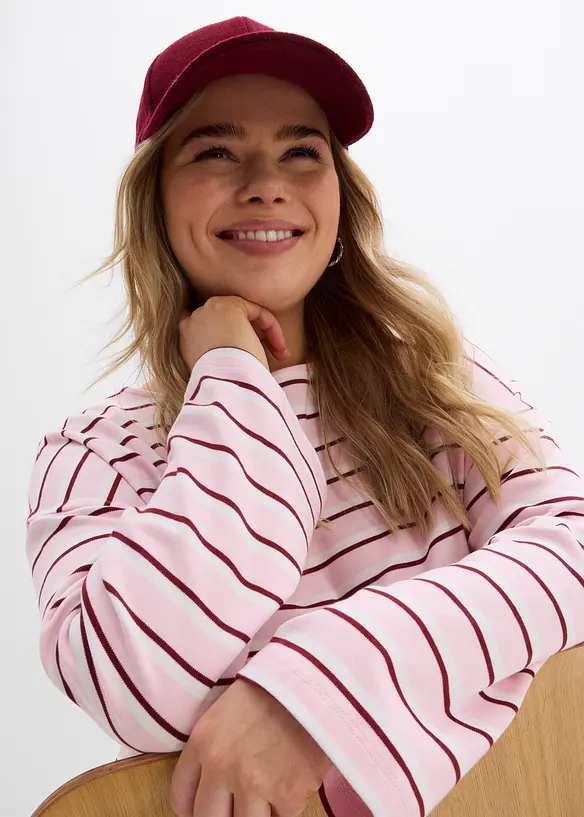 L&aring;ng&auml;rmad topp i ekologisk bomull, bonprix