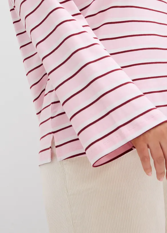 L&aring;ng&auml;rmad topp i ekologisk bomull, bonprix