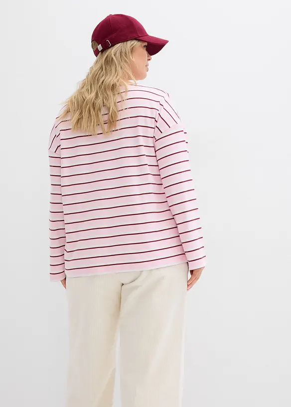 L&aring;ng&auml;rmad topp i ekologisk bomull, bonprix