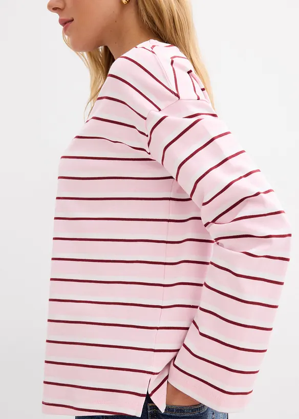 L&aring;ng&auml;rmad topp i ekologisk bomull, bonprix