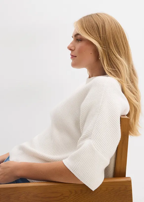 Tr&ouml;ja i boxy modell av mjuk viskosmix, bonprix